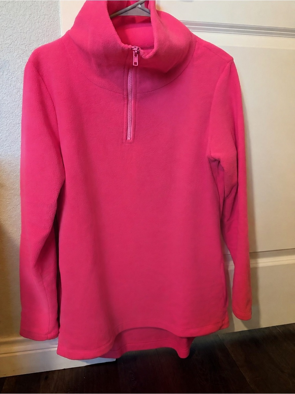 Dudley Stephens Prospect Pullover in Poppy Pink Fleece